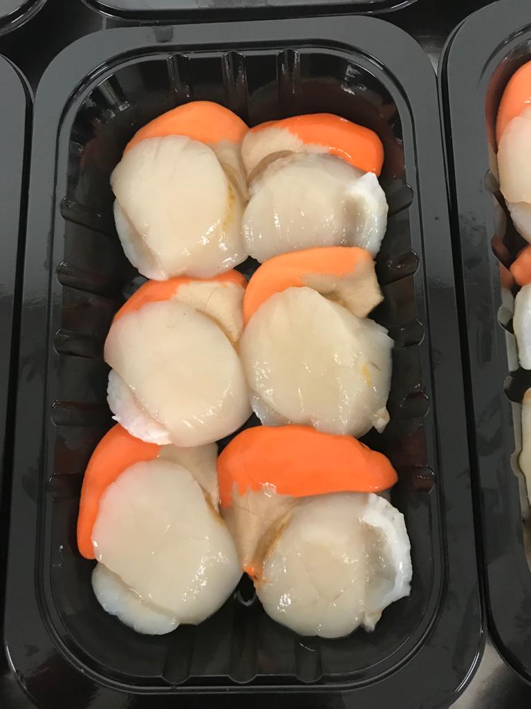 Hand dived scallops